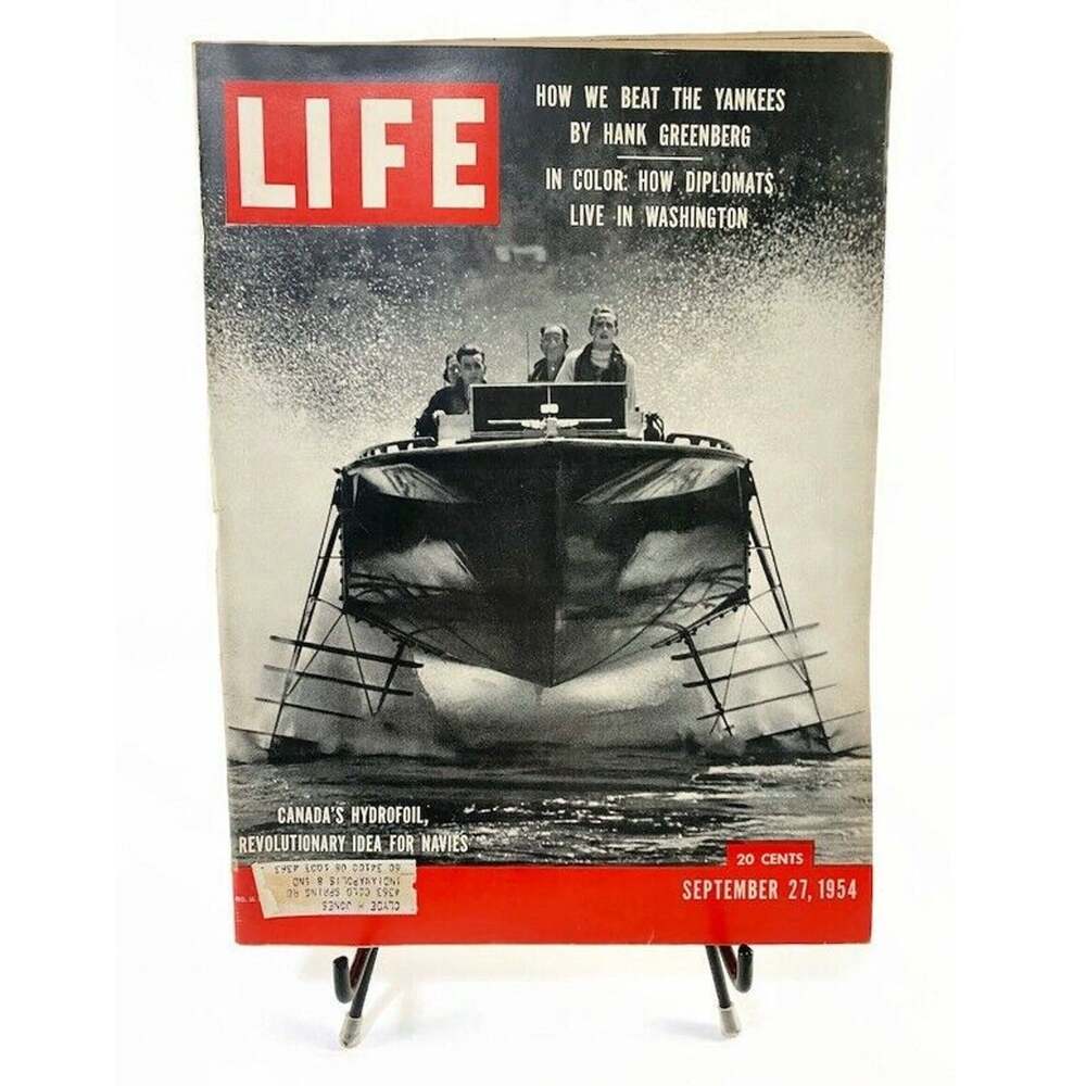 Life Magazine September 27 1954 Canadian Hydrofoil Revolutionary Idea for Navies